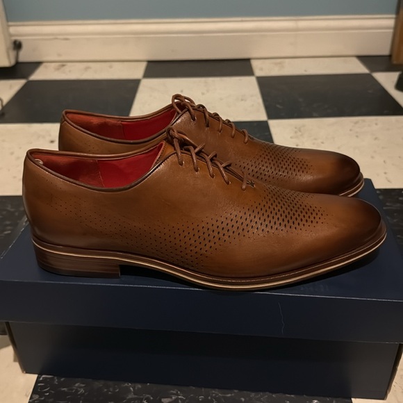 Cole Haan Washington Grand Laser Wing Oxford- British Tan- Lava-EG SZ -10 - Picture 3 of 12